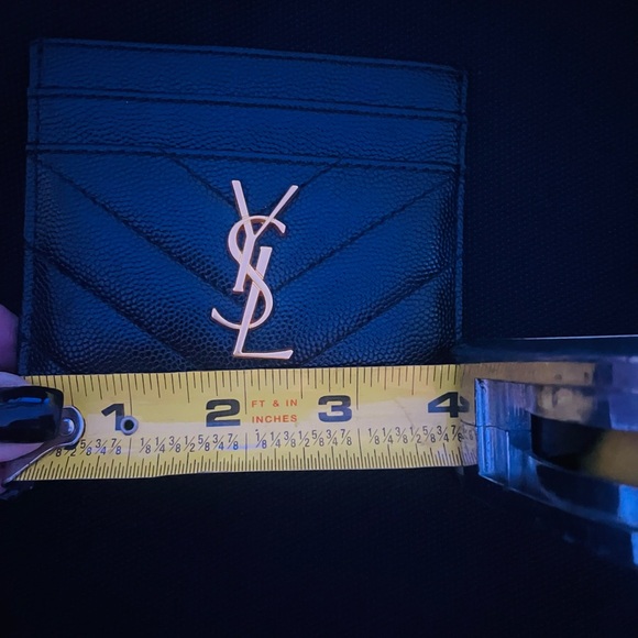 YSL Black Chevron Card Holder - Picture 8 of 10